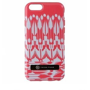 Trina Turk Dual Layer iPhone 6 Plus Case Indio Ikat Coral Pink